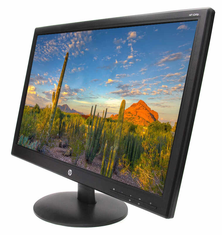 Monitor Second Hand HP EliteDisplay v241p, 24 Inch Full HD MVA LED, VGA, DVI, USB