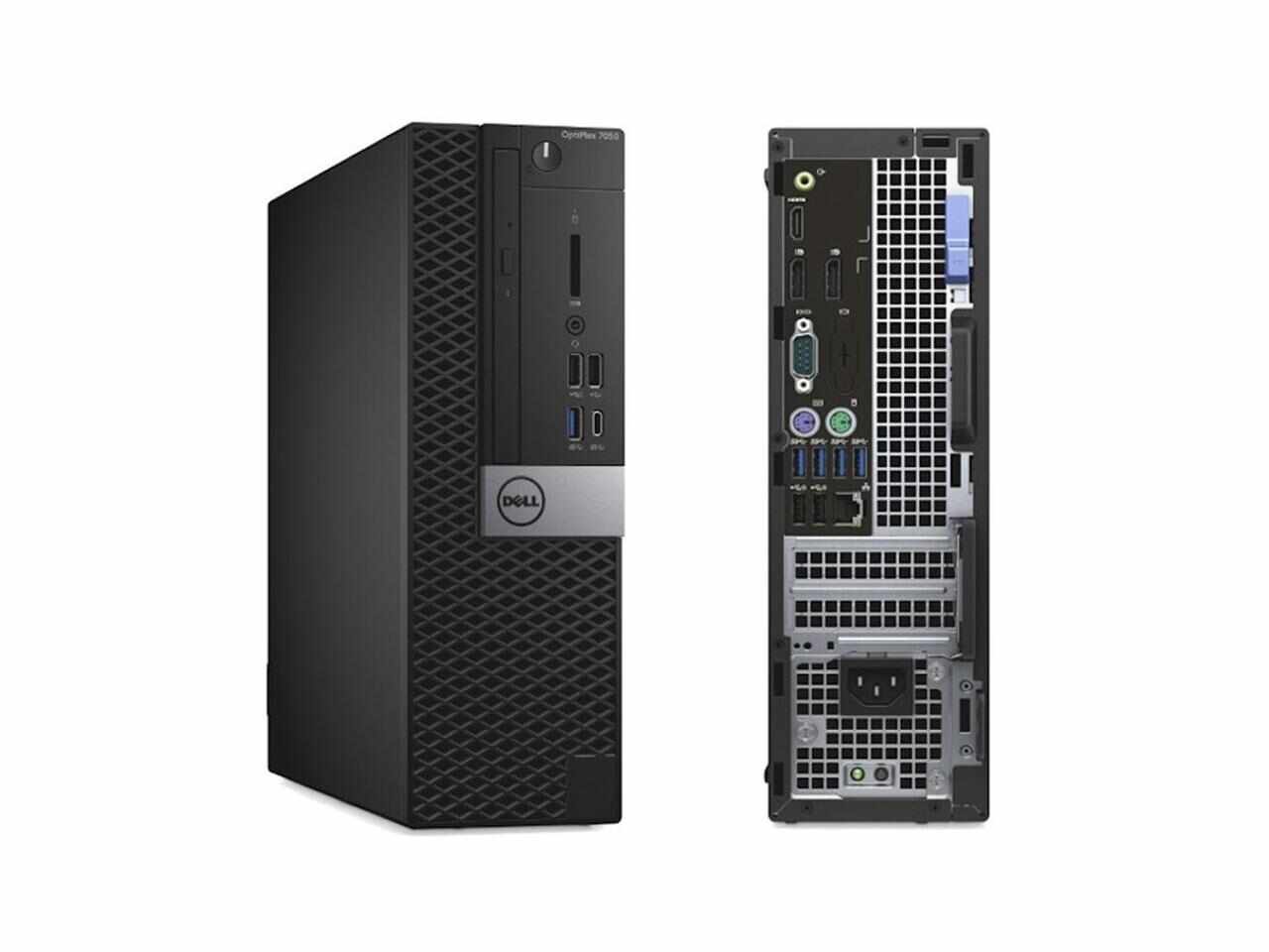 Desktop PC Dell Optiplex 7050 SFF, Procesor Intel Core i7-7700 4.40GHz, 16GB DDR4, 512GB NVME, Placa Video Intel HD Graphics 630