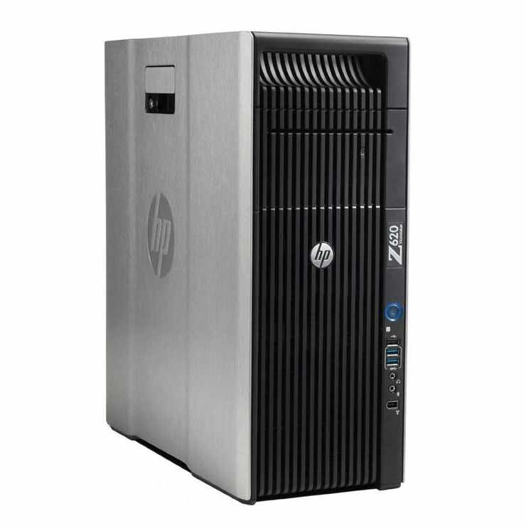 HP Z620 WORKSTATION, Intel Xeon E5-2643, 3,30 GHz, HDD: 500 GB, RAM: 40 GB, unitate optica: DVD, video: nVIDIA Quadro NVS 295