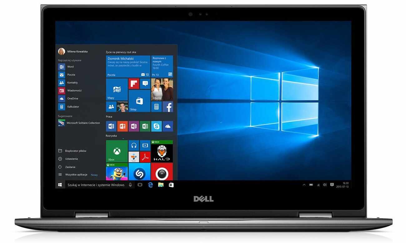 Laptop DELL, INSPIRON 5579, Intel Core i5-8250U, 1.60 GHz, HDD: 256 GB, RAM: 8 GB, webcam