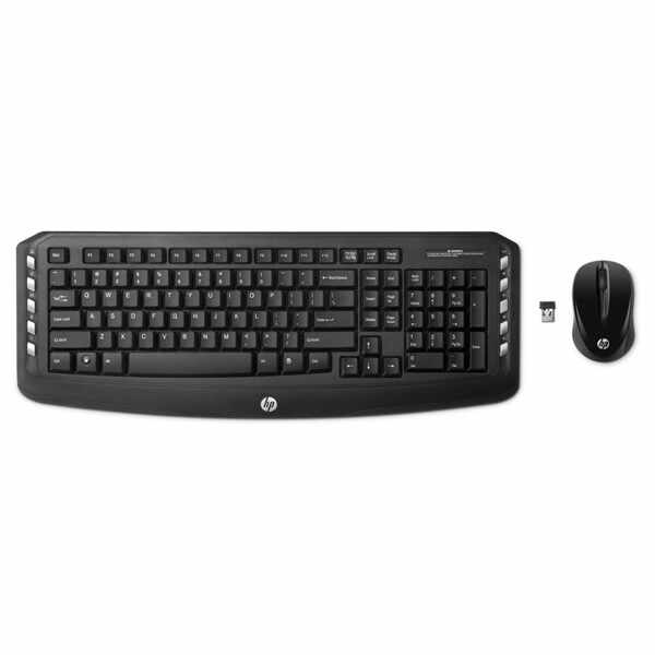 Kit tastatura + mouse HP Classic LV290AA, Wireless, USB, Negru