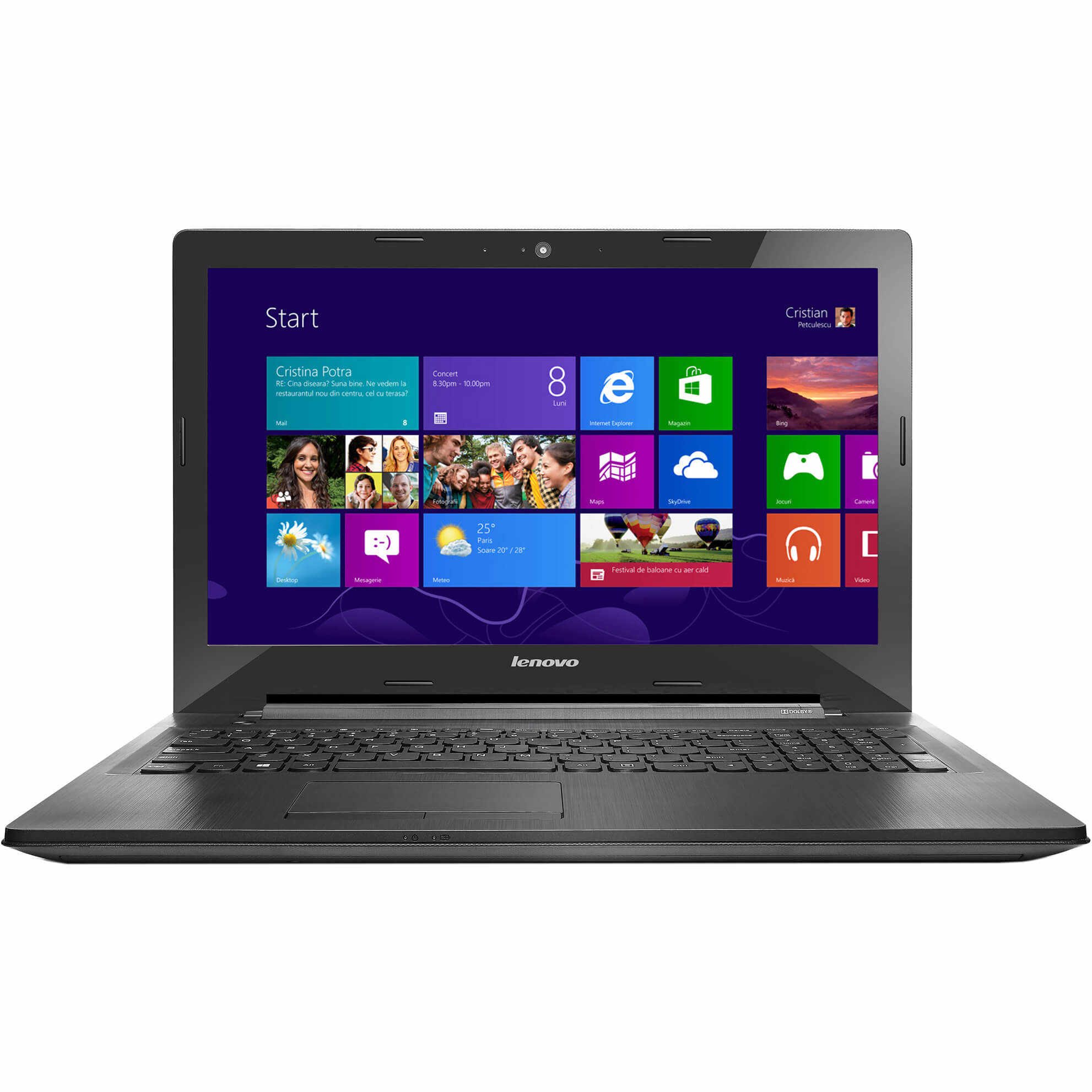 Laptop Lenovo G50-30, Intel Celeron, 4GB DDR3, HDD 500GB, Intel HD Graphics, Windows 8