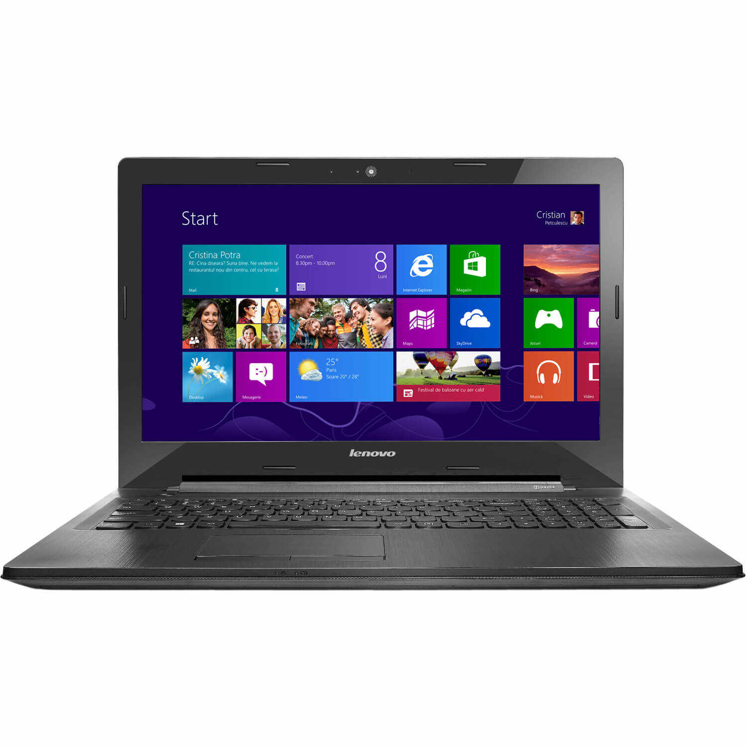 Laptop Lenovo G50-30, Intel Celeron N2840, 2GB DDR3, HDD 500GB, Intel HD Graphics, Windows 8