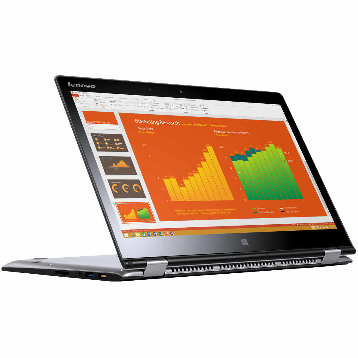 Laptop Lenovo Yoga 3, Intel Core i5-5200U, 4GB DDR3, SSHD 500GB + 8GB, Intel HD Graphics, Windows 8