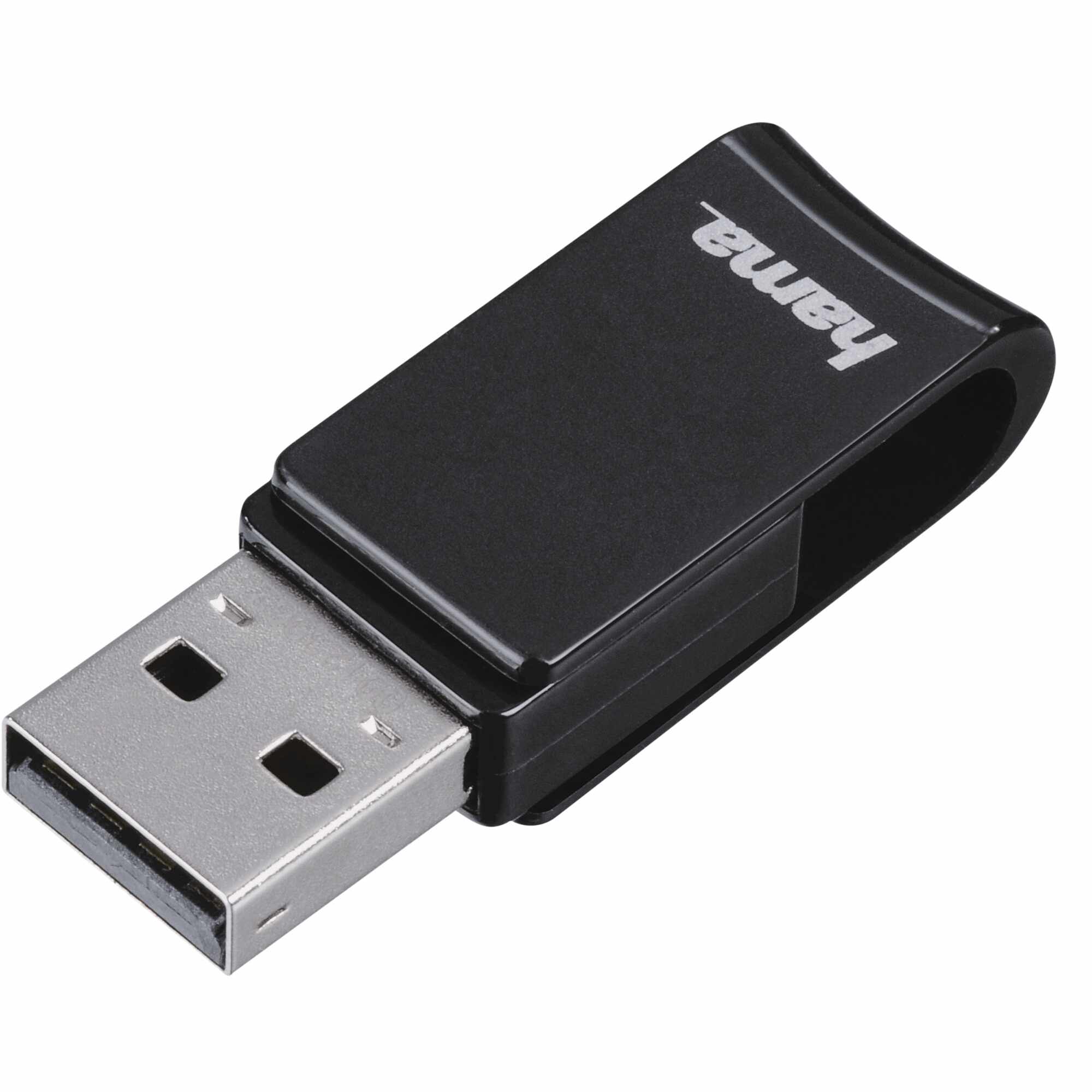 Memorie USB Hama 123962 Turn, 32GB, USB 2.0, Negru