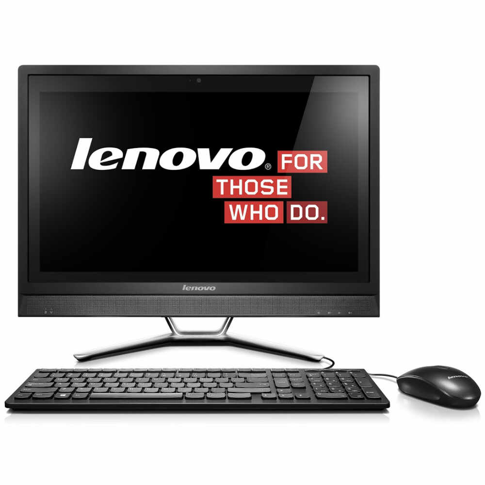 Sistem Desktop PC All-In-One Lenovo C470, Intel Core i3, Memorie 4GB, HDD 1TB, Intel HD Graphics, Free DOS
