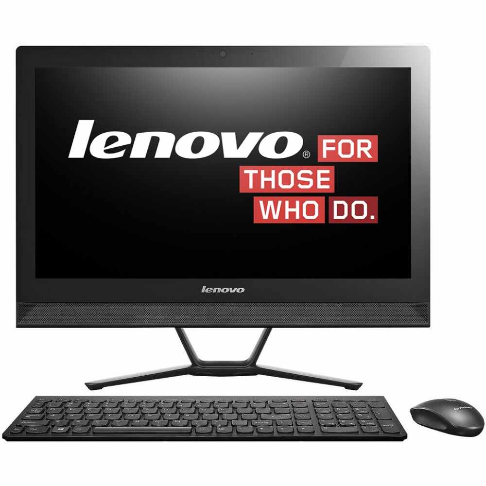 Sistem Desktop PC All-In-One Lenovo C50-30, Intel Core i3, Memorie 4GB, HDD 1TB, Intel HD Graphics, Free DOS