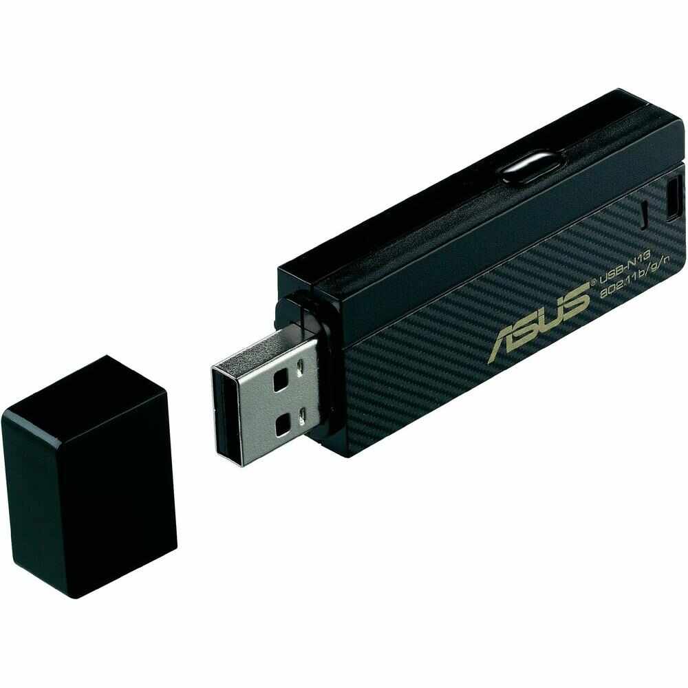 ASUS USB-N13 Wireless-N300 USB Adapter, USB 2.0, 300Mbps, Wireless