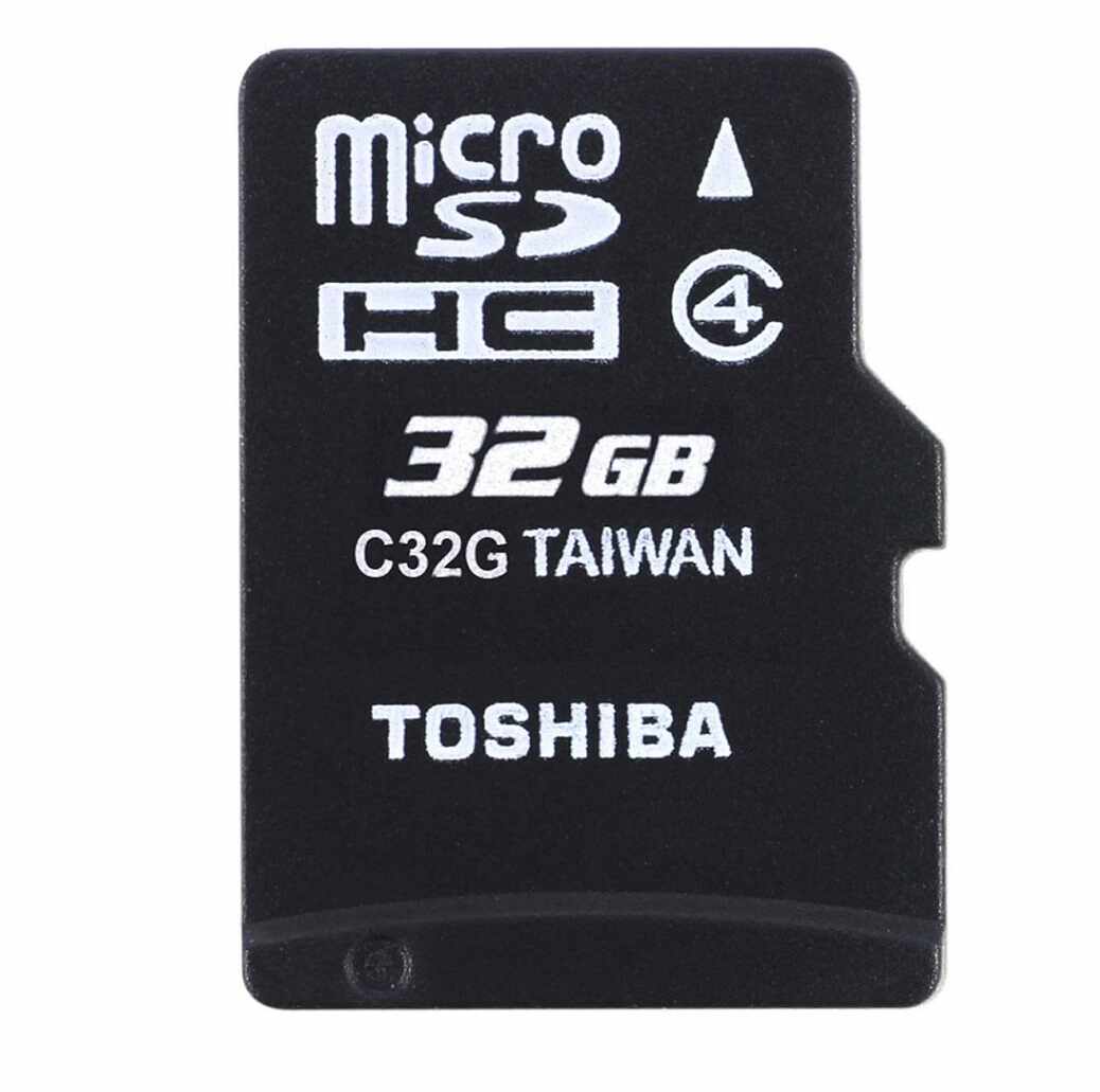 Card memorie Micro-SDHC Toshiba 32 GB, Class 4 + Adaptor