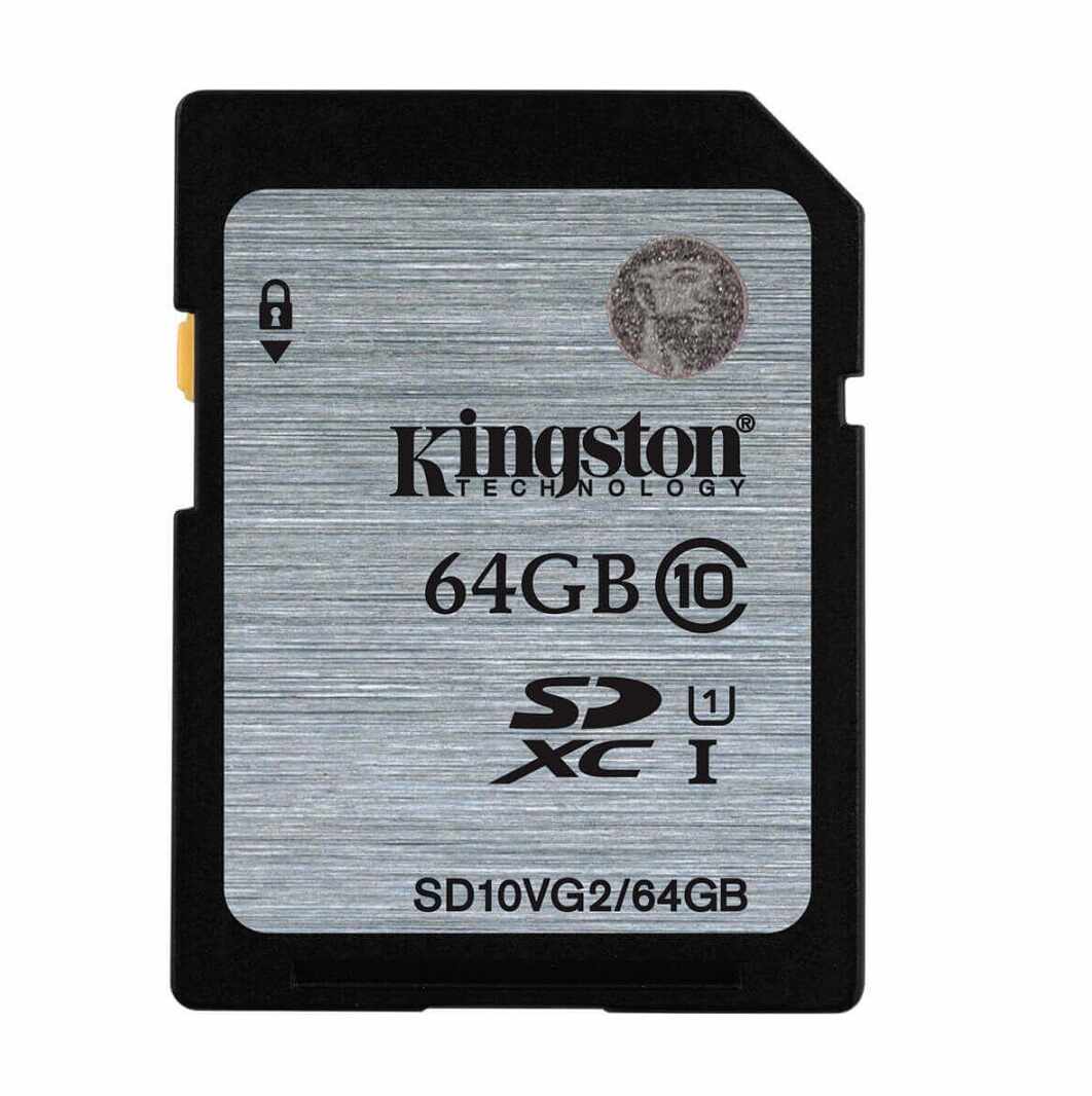 Card memorie SDXC Kingston 64GB, Class 10