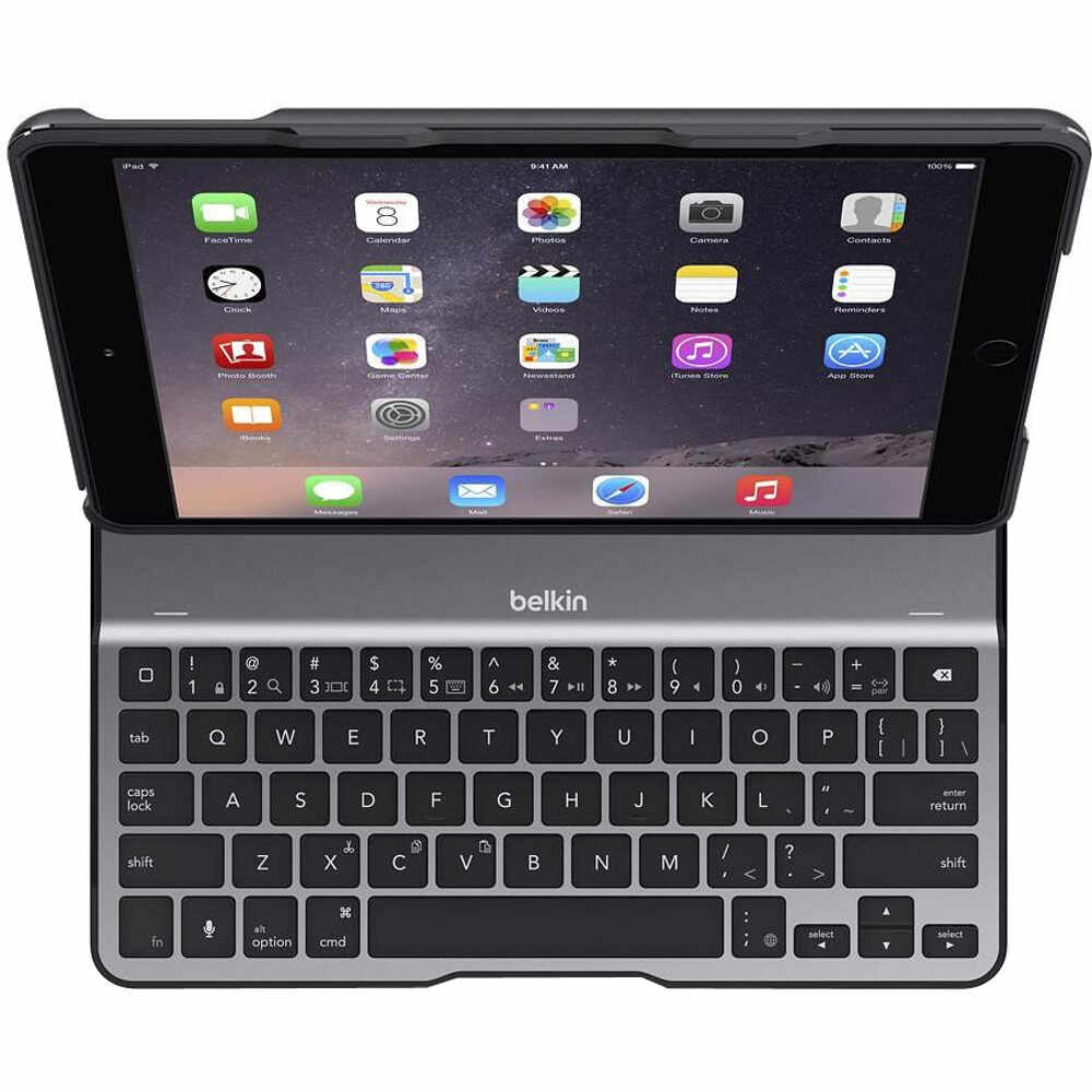 Husa cu tastatura Belkin QODE Ultimate Lite pentru iPad Air 2, Negru