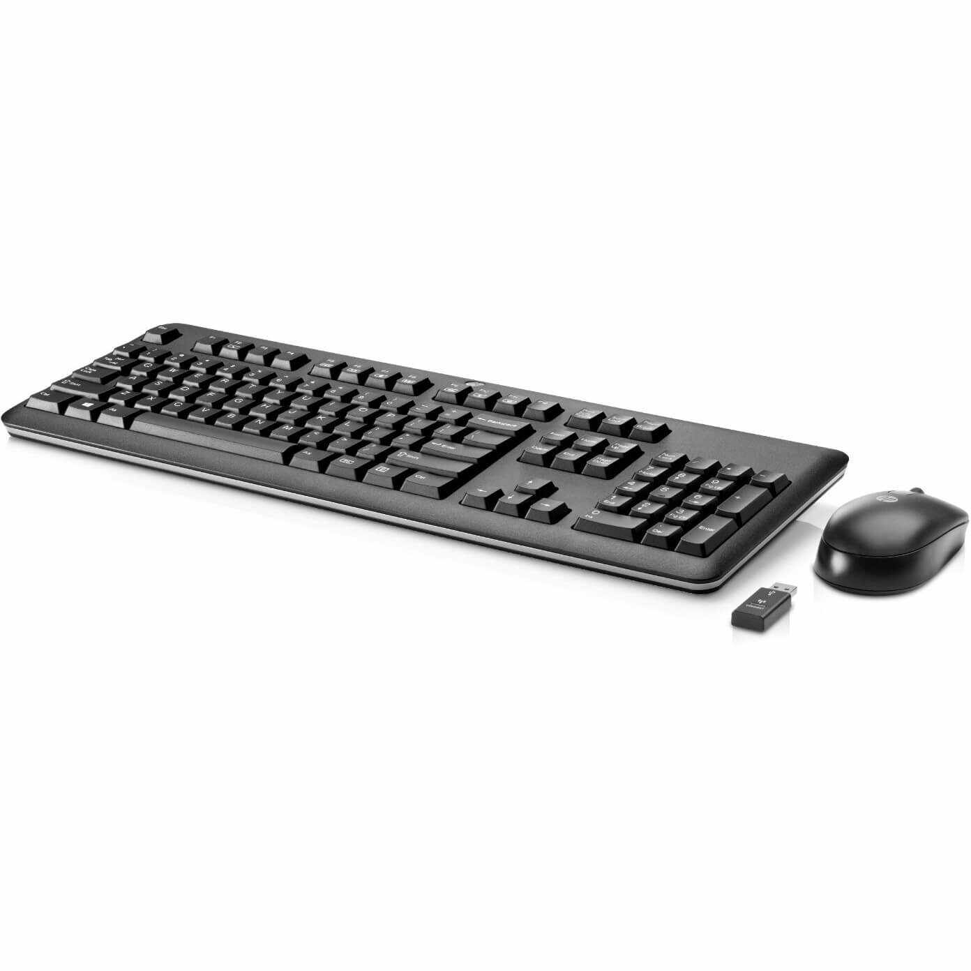 Kit tastatura + mouse HP QY449AA, Wireless, Negru