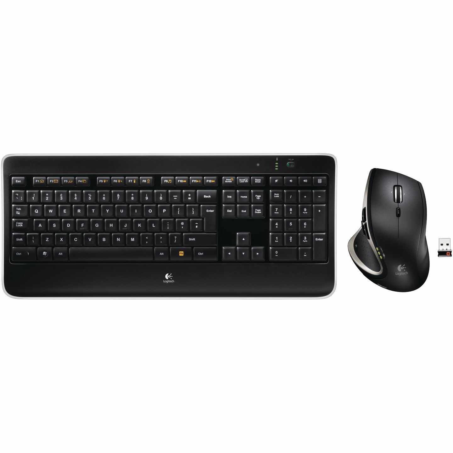 Kit tastatura + mouse Logitech MX800, Wireless, Negru