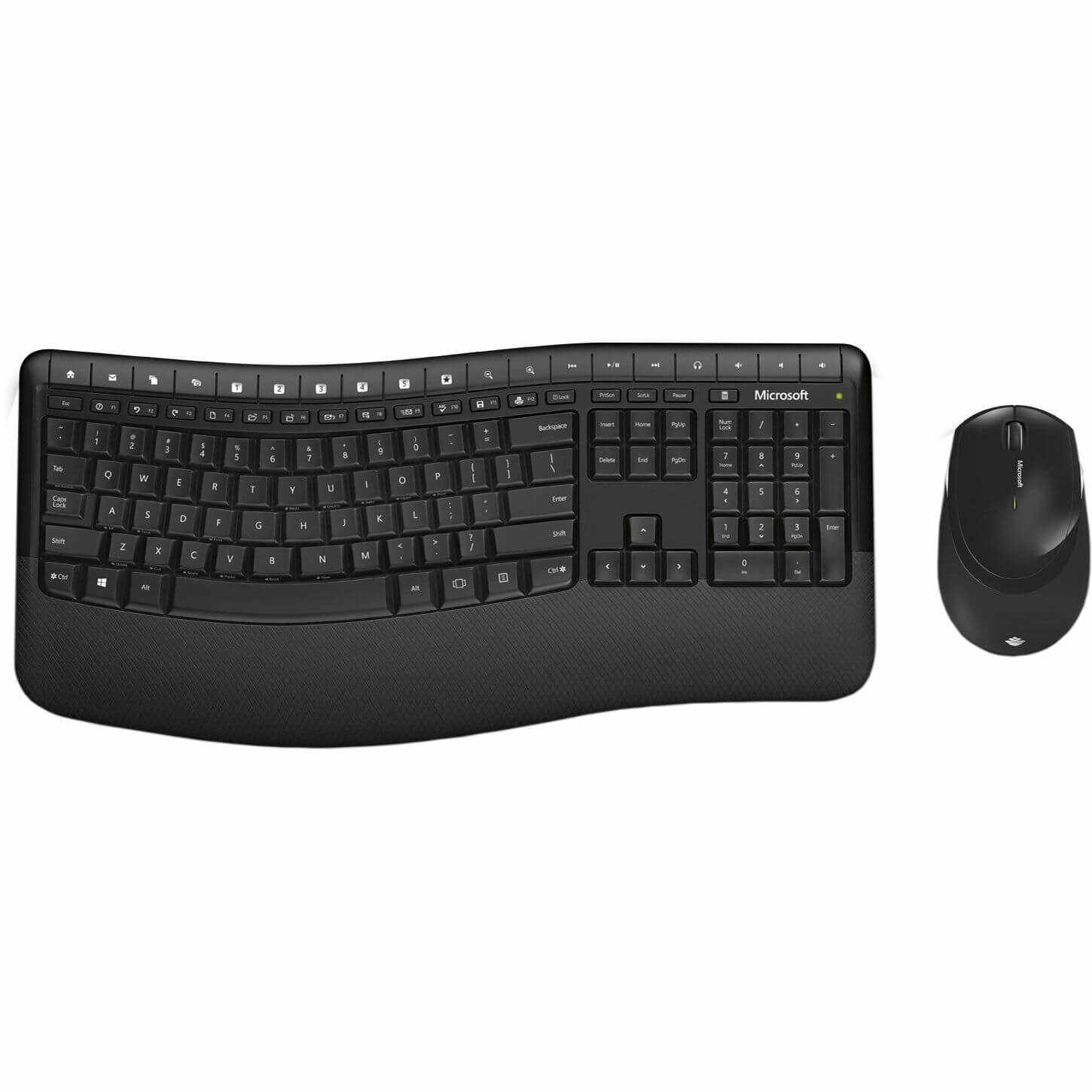 Kit tastatura + mouse Microsoft BlueTrack Desktop Comfort 5050, Wireless, Negru