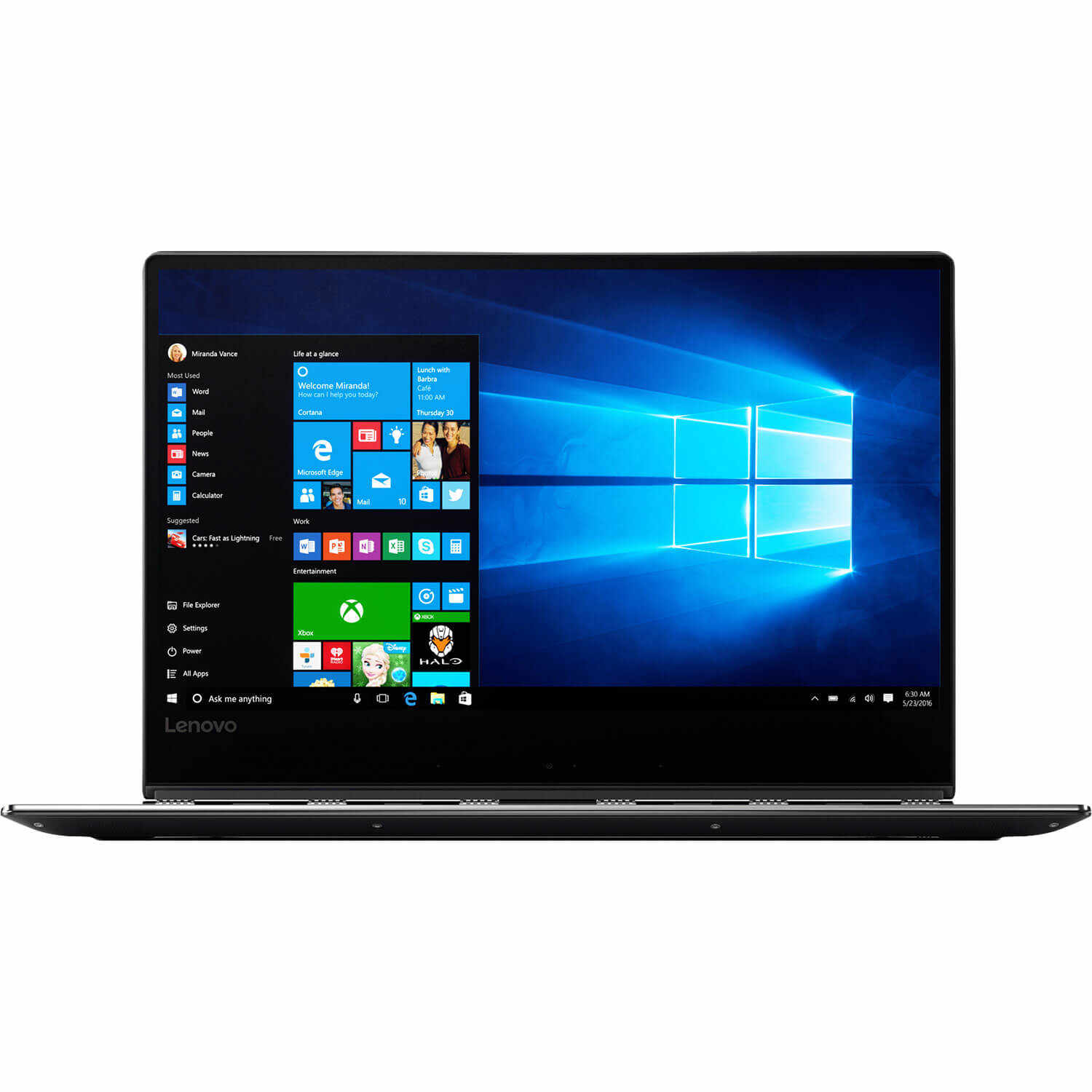 Laptop 2 in 1 Lenovo Yoga 910-13IKB, Intel Core i7-7500U, 8GB DDR4, SSD 512GB, Intel HD Graphics, Windows 10, Argintiu