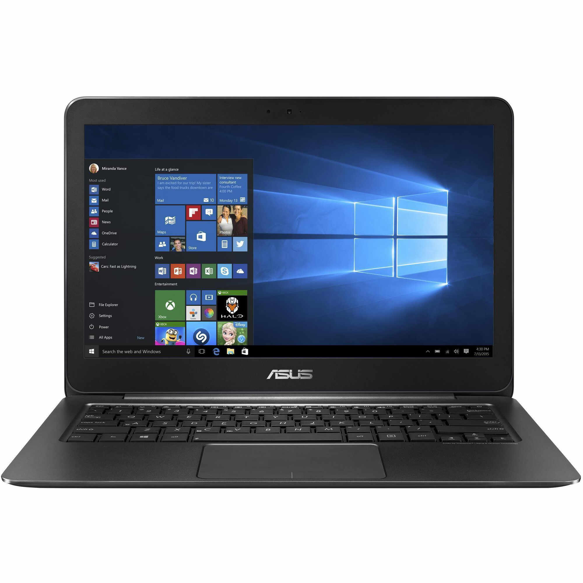 Laptop Asus Zenbook UX305CA, Intel Core M5-6Y54, 8GB DDR3, SSD 128GB, Intel HD Graphics, Windows 10