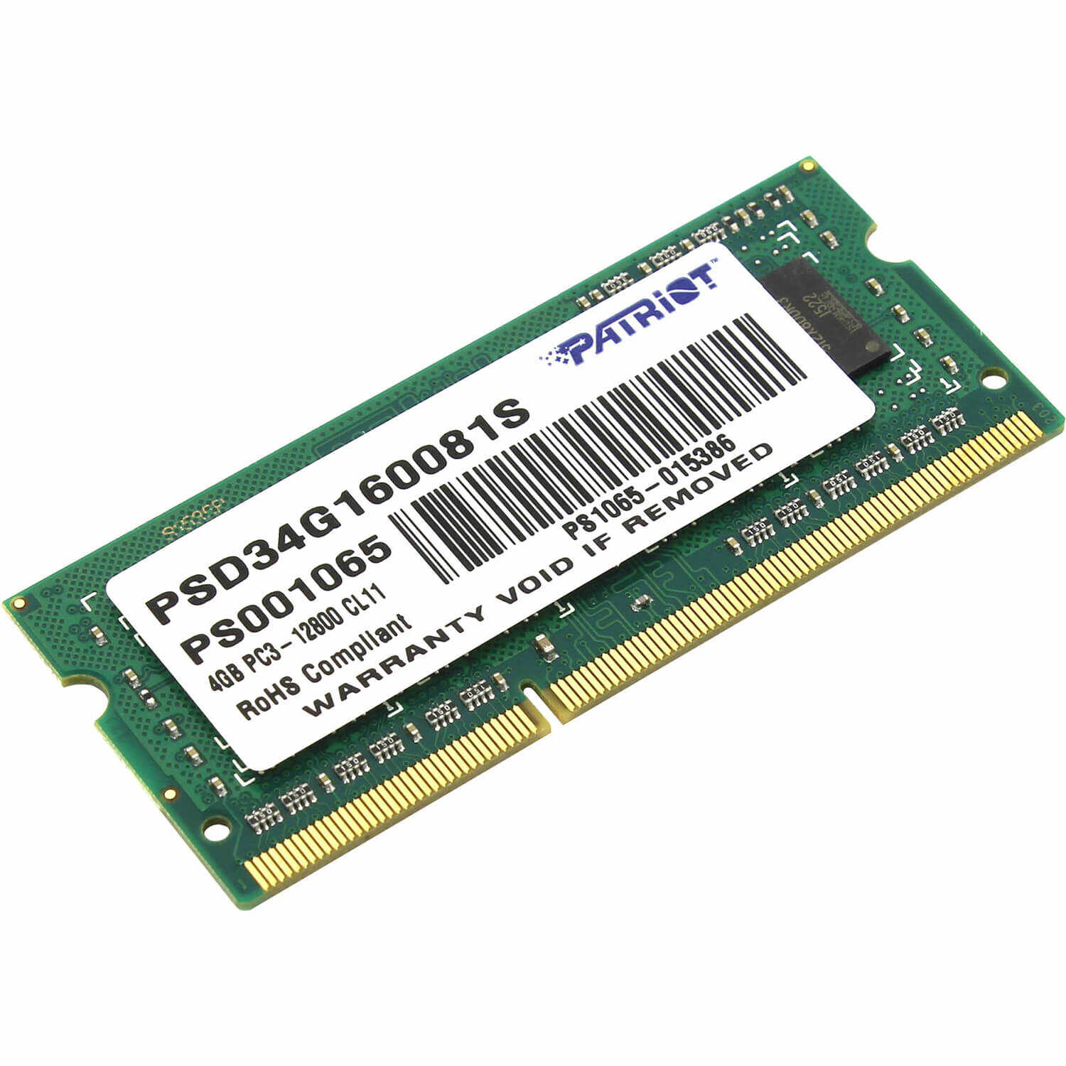 Memorie Patriot PSD34G160081S, 4GB, DDR3, 1600MHz, CL11