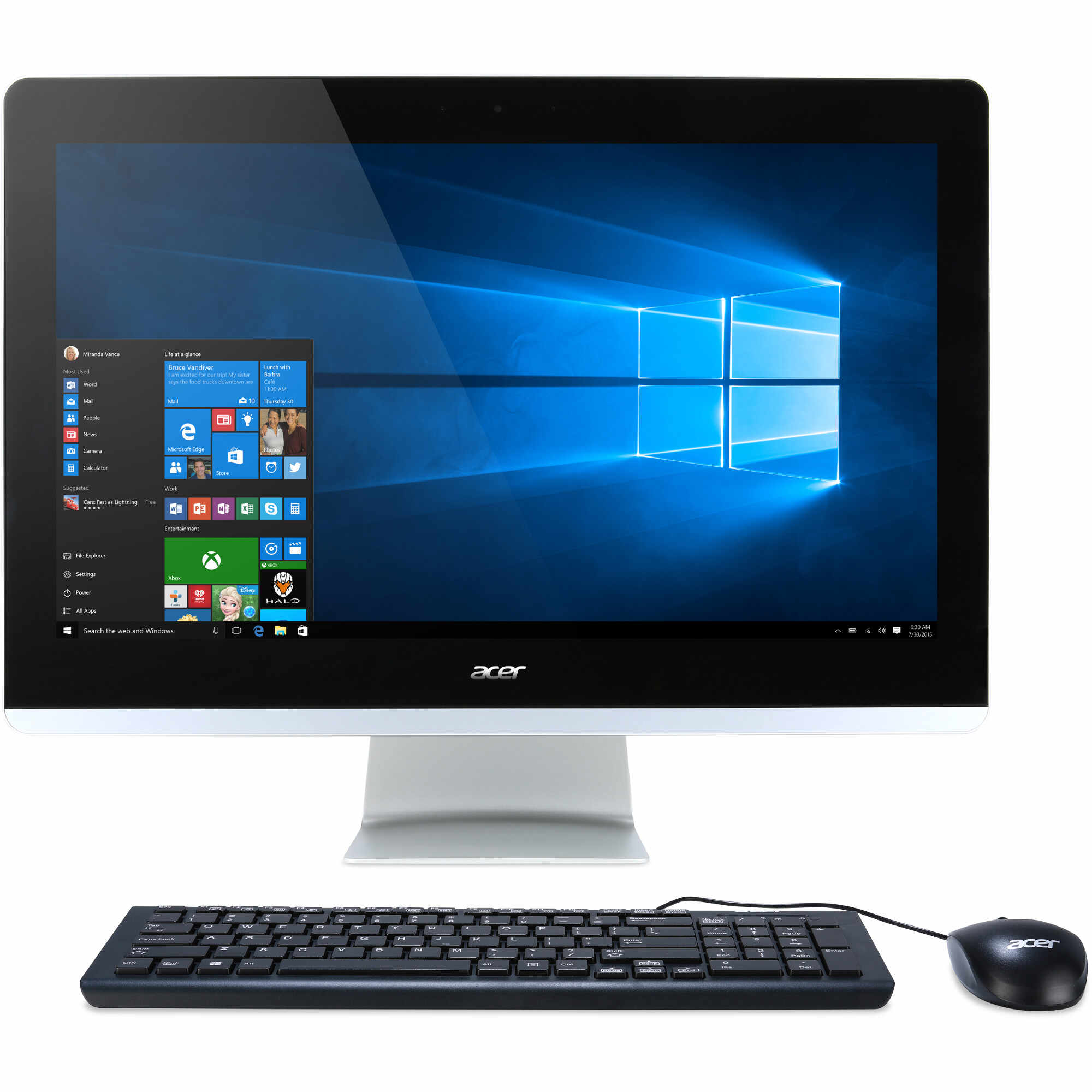 Sistem Desktop PC All-In-One Acer AZ3-705, Intel Core i3-5005U, 4GB DDR3, HDD 1TB, Intel HD Graphics, Windows 10