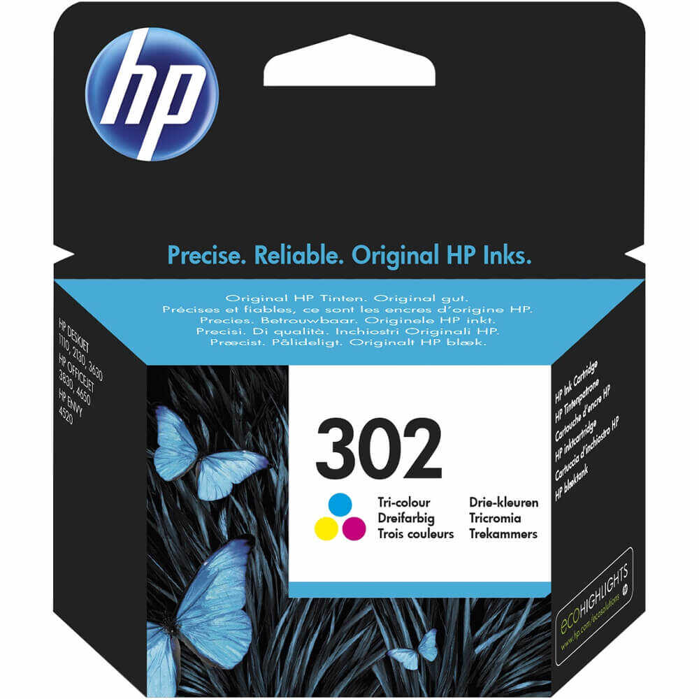 Cartus HP 302 Tri-Color, Instant Ink