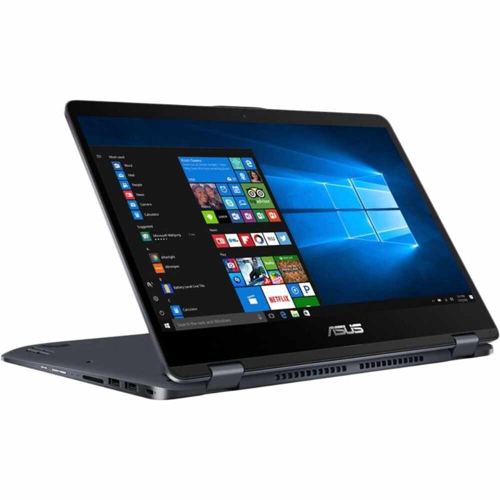 Laptop 2 in 1 Asus VivoBook Flip TP410UA-EC381T, Intel Core i5-8250U, 4GB DDR3, HDD 500GB + SSD 128GB, Intel HD Graphics, Windows 10 Home