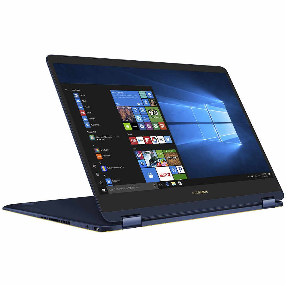 Laptop 2 in 1 Asus ZenBook Flip S UX370UA-C4092T, Intel Core i7-7500U, 8GB DDR3, SSD 256GB M.2, Intel HD Graphics, Windows 10