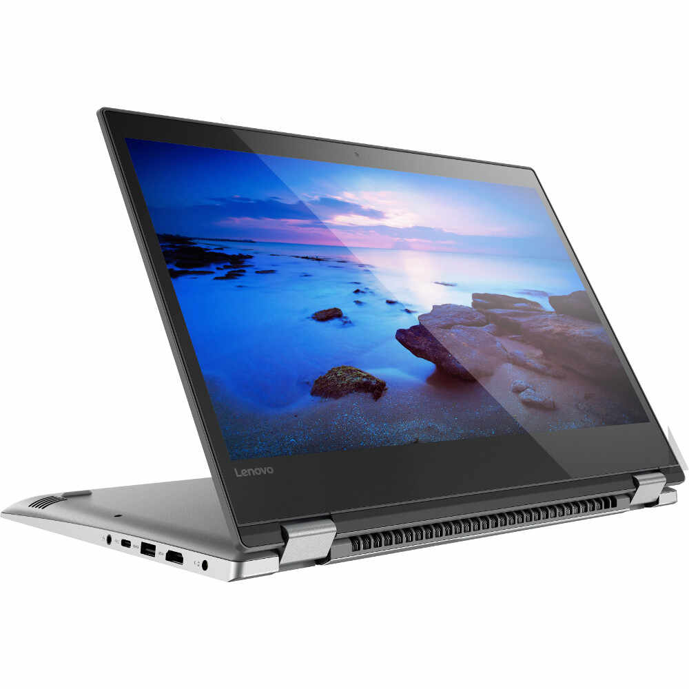 Laptop 2 in 1 Lenovo Yoga 520-14IKB, Intel Core i3-7100U, 4GB DDR4, HDD 1TB, Intel HD Graphics, Windows 10 Home, Gri