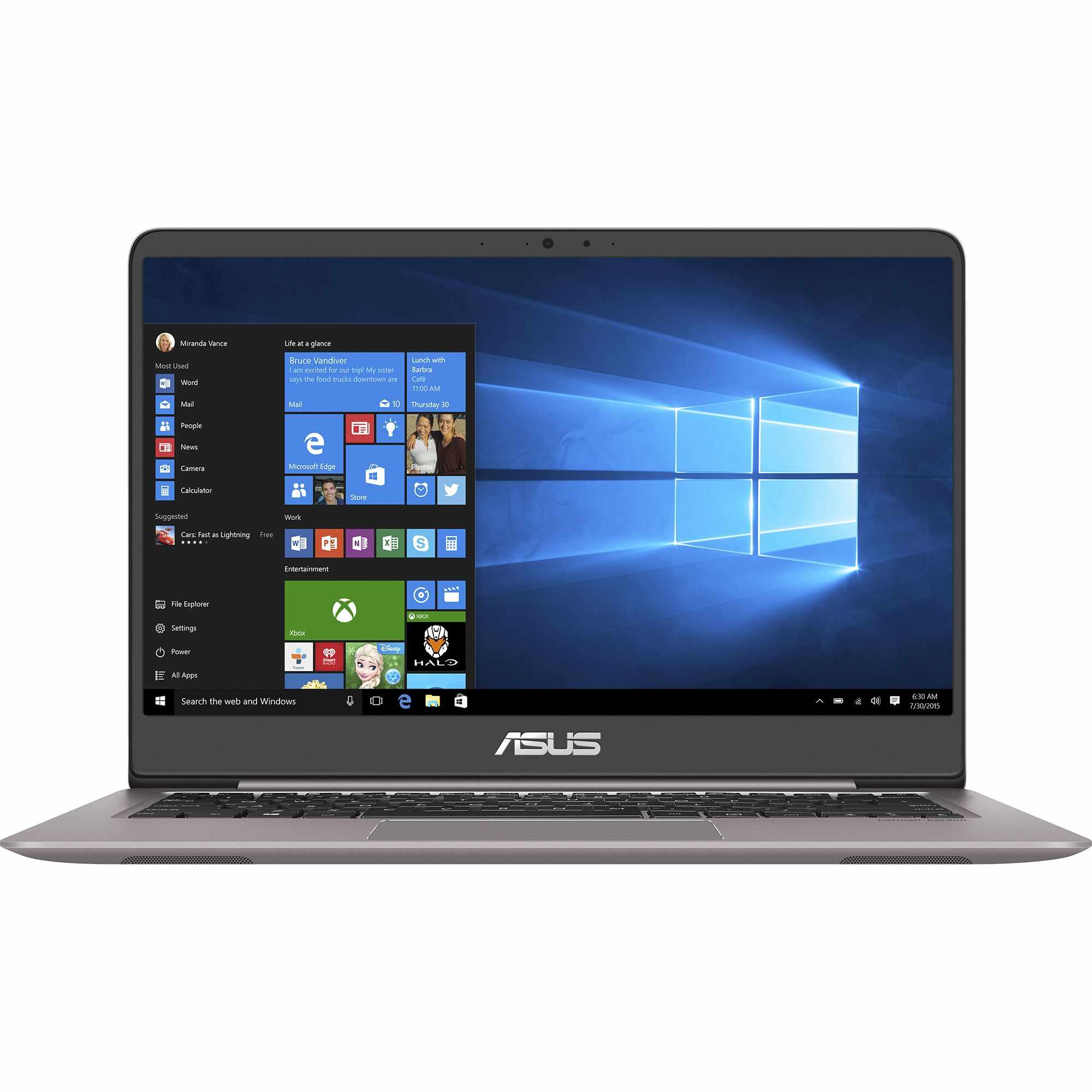 Laptop ASUS UX410UQ-GV105T, Intel Core i5-7200U, 8GB DDR4, HDD 500GB + SSD 128GB, nVidia GeForce 940MX 2GB, Windows 10