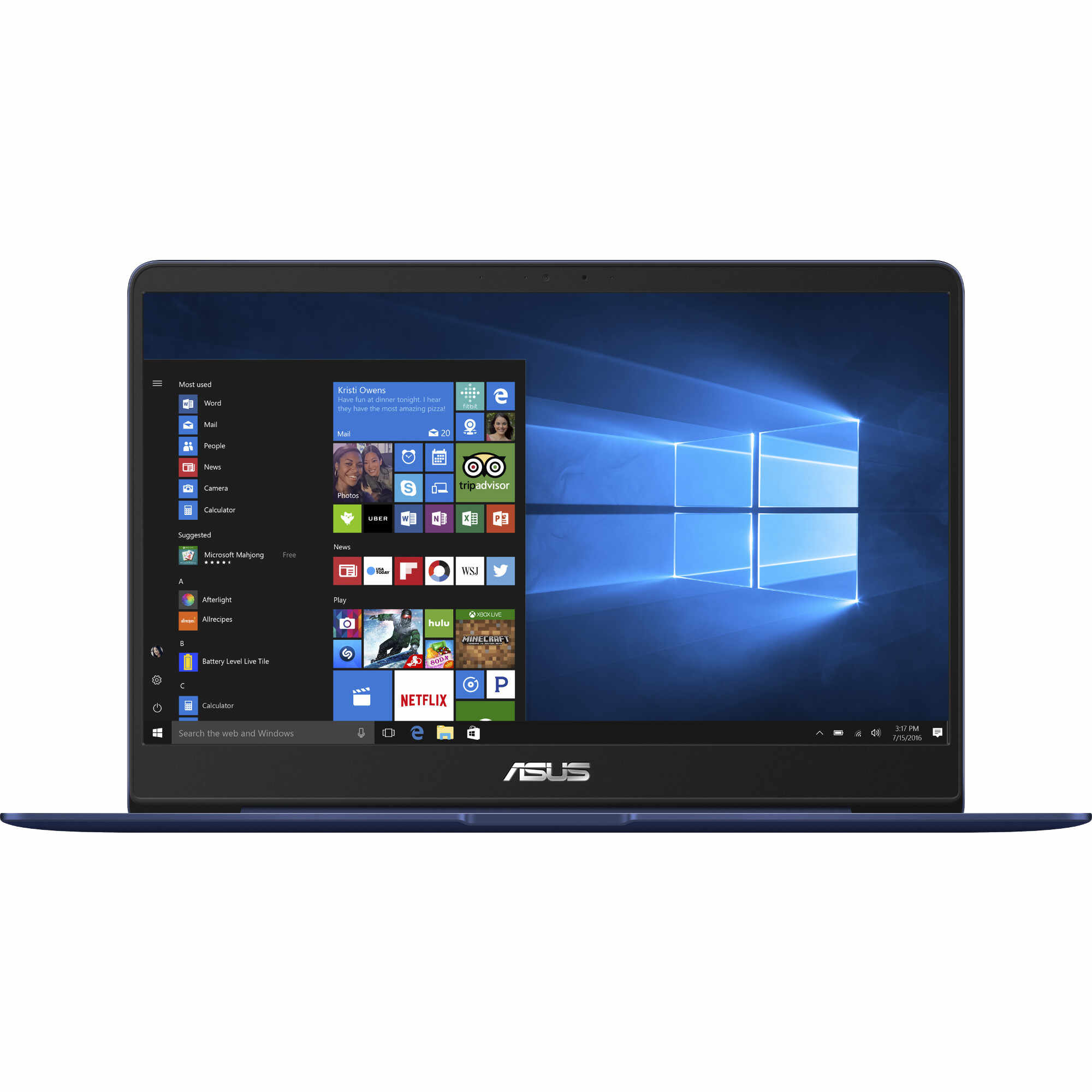 Laptop ASUS UX430UQ-GV006T, Intel Core i5-7200U, 8GB DDR4, SSD 256GB, nVidia GeForce 940MX 2GB, Windows 10
