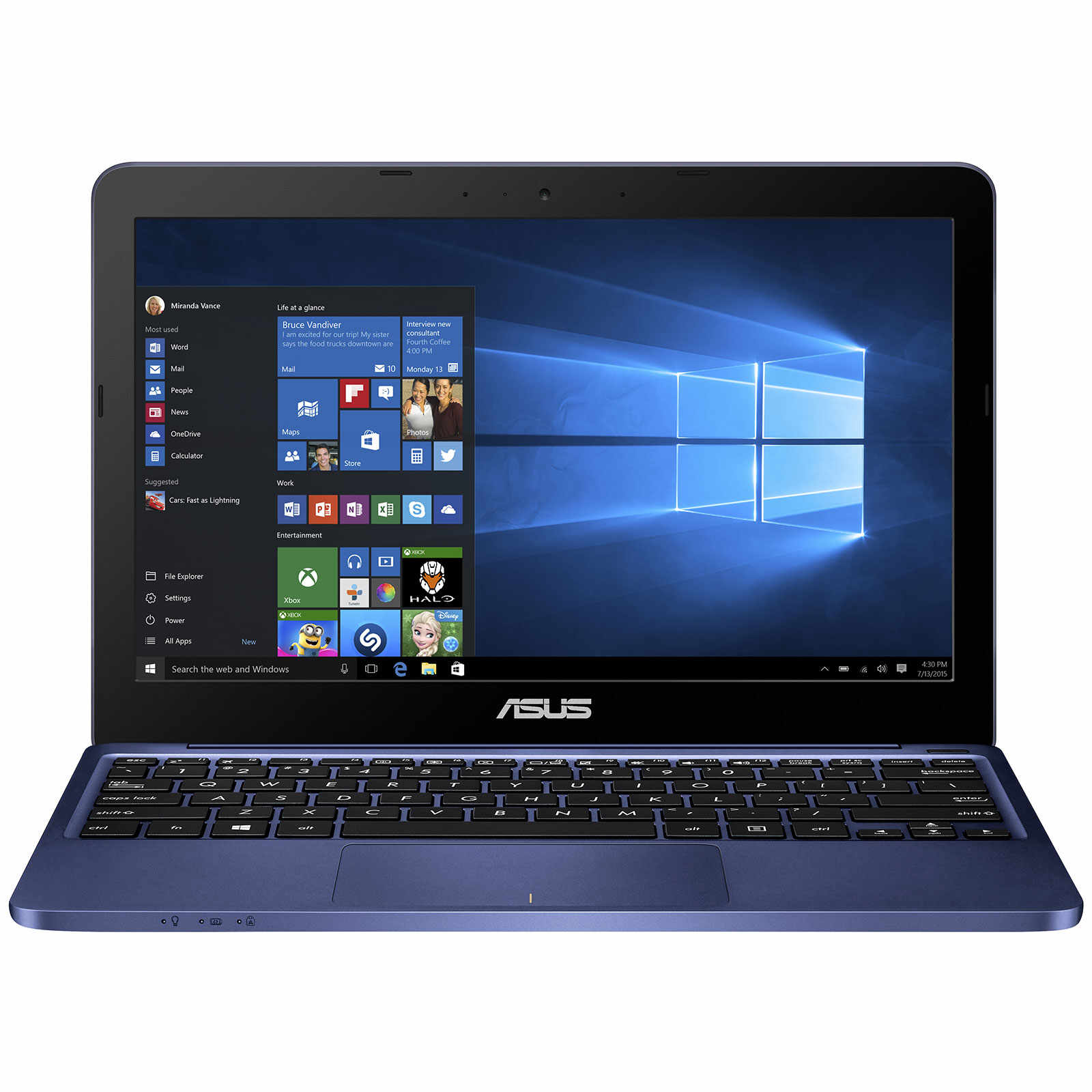 Laptop Asus X206HA, Intel Atom x5-Z8350, 2GB DDR3, eMMC 32GB, Intel HD Graphics, Windows 10