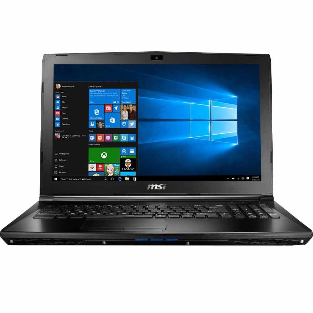 Laptop Gaming MSI GL62VR 7RFX, Intel Core i7-7700HQ, 8GB DDR4, HDD 1TB + SSD 256GB, nVidia GeForce GTX 1060 3GB, Windows 10 Home