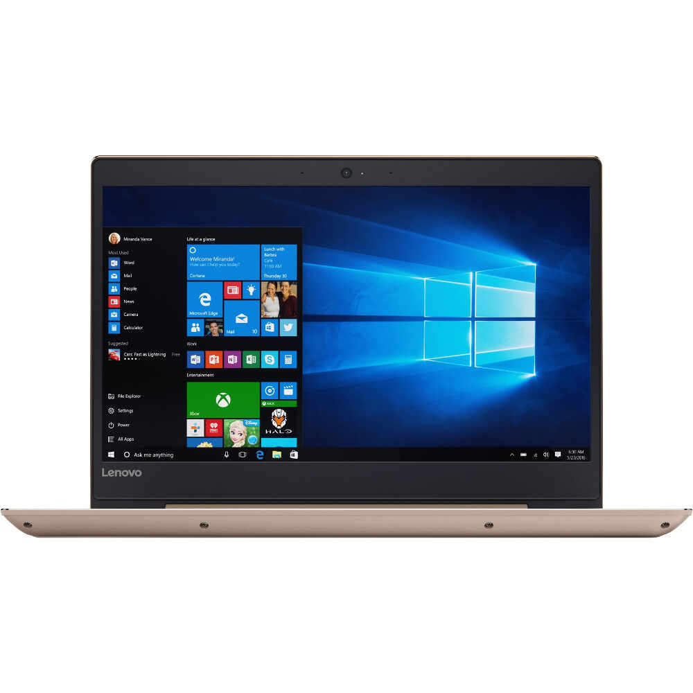Laptop Lenovo IdeaPad 520S-14IKB, Intel Core i5-7200U, 4GB DDR4, HDD 1TB + SSD 128GB M.2, Intel HD Graphics, Windows 10 Home