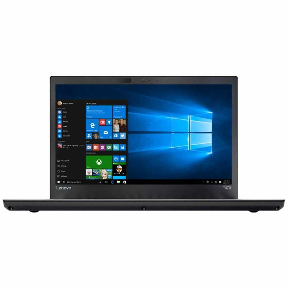 Laptop Lenovo ThinkPad T470, Intel Core i5-7200U, 8GB DDR4, SSD 256GB M.2, Intel HD Graphics, LTE 4G, Windows 10 Pro