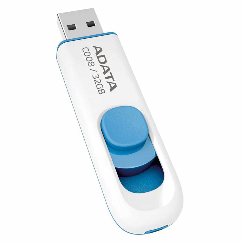 Memorie USB A-DATA AC008-32G-RWE, 32GB, USB 2.0, Alb