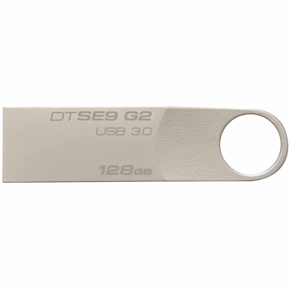 Memorie USB Kingston DataTraveler SE9 G2, 128GB, USB 3.0, Argintiu