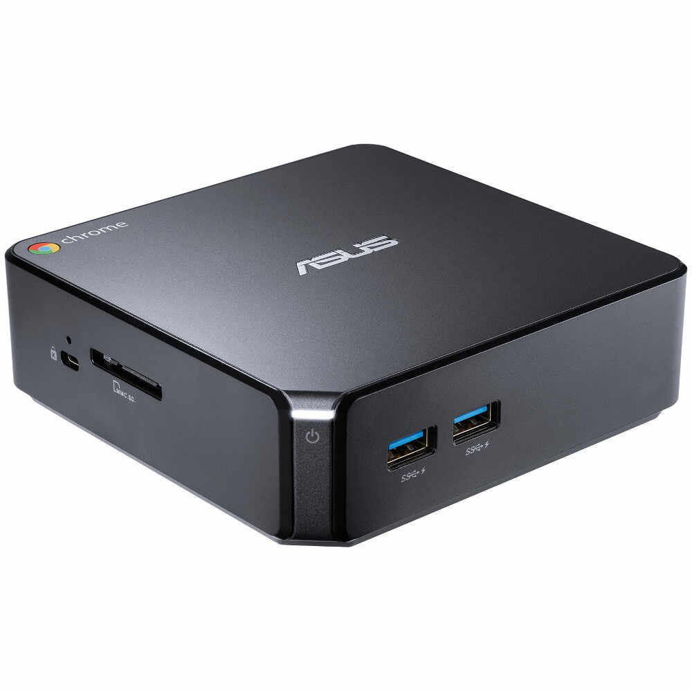 Mini Sistem Desktop PC Asus ChromeBOX 2 G086U, Intel Celeron 3215U, 4GB DDR3, SSD 16GB, Intel HD Graphics, ChromeOS