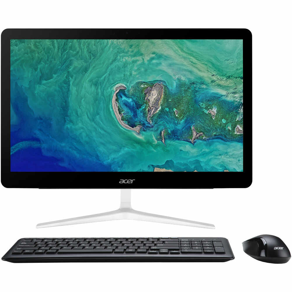 Sistem Desktop PC All-In-One Acer Aspire Z24-880, Intel Core i5-7400T, 8GB DDR4, SSD 256GB, Intel HD Graphics, Endless OS