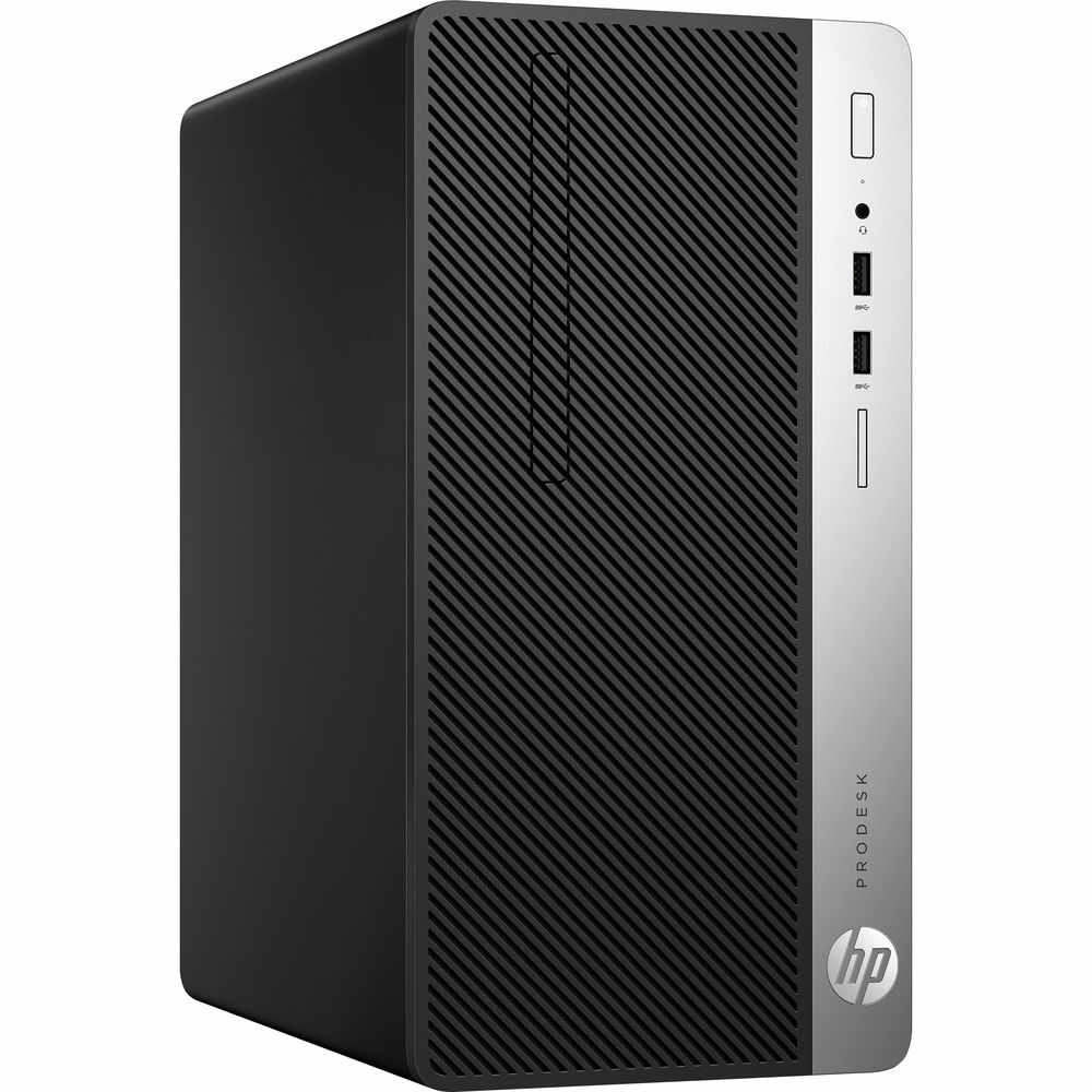 Sistem Desktop PC HP ProDesk 400 G4, Intel Core i3-7100, 4GB DDR4, HDD 500GB, Intel HD Graphics, Windows 10 Pro