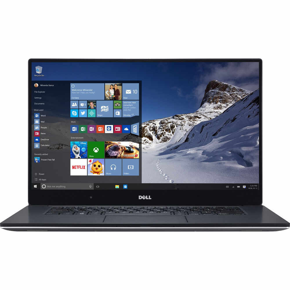 Ultrabook Dell New XPS 15 9560, UHD, Intel Core i7-7700HQ, 16GB DDR4, SSD 512GB, nVidia GeForce GTX 1050 4GB, Windows 10 Pro