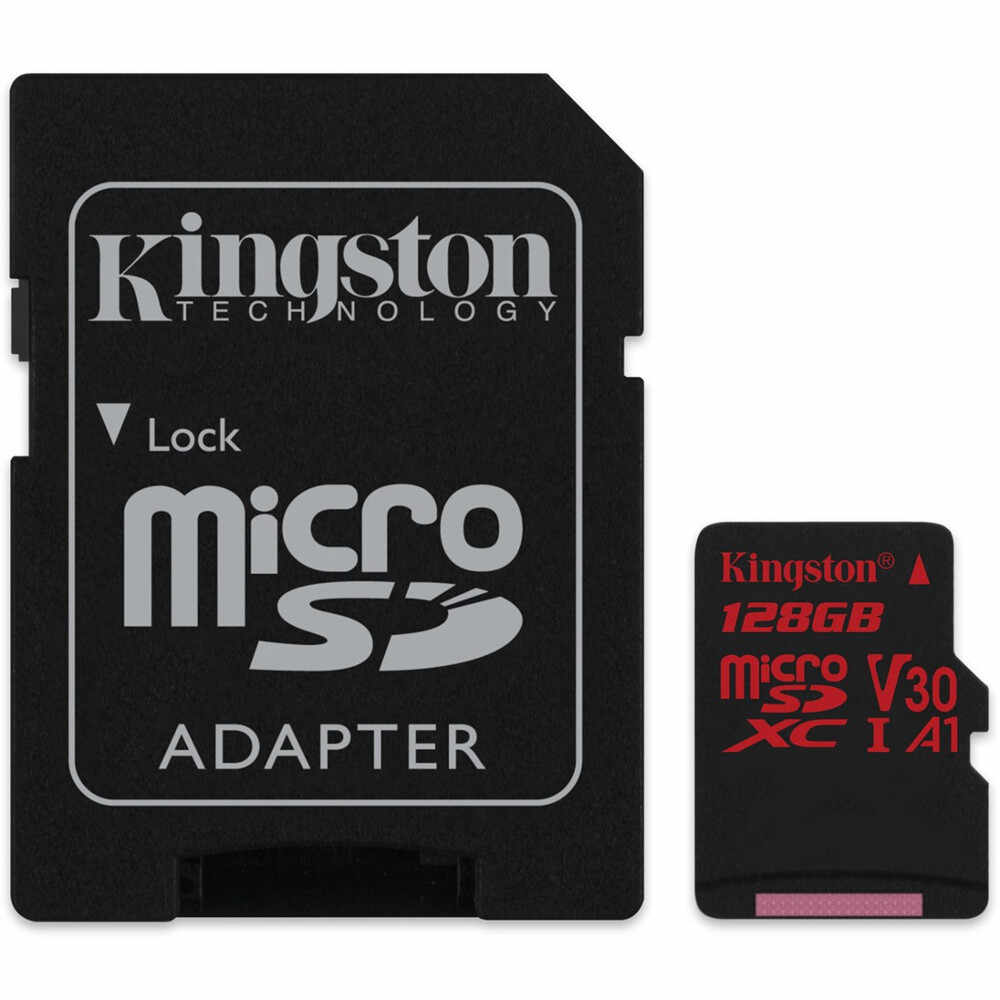 Card de memorie Kingston SDCR/128GB, 128GB, Clasa 10 + Adaptor