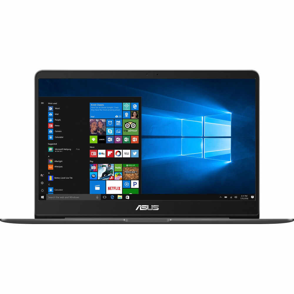 Laptop Asus ZenBook UX430UA-GV271R, Intel Core I7-8550U, 8GB DDR3, SSD 256GB, Intel UHD Graphics, Windows 10 Pro
