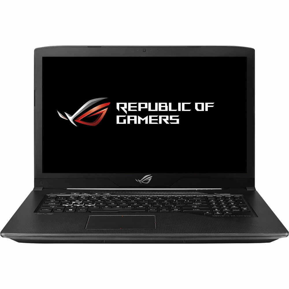 Laptop Gaming Asus ROG Strix GL703GM-EE072, Intel Core I7-8750H, 8GB DDR4, HDD 1TB Hybrid FireCuda, nVIDIA GeForce GTX 1060 3GB, Free DOS