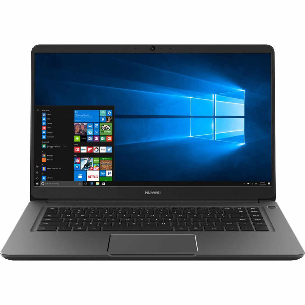 Laptop Huawei MateBook D, Intel® Core™ i5-8250U, 8GB, SSD 256GB, Intel® UHD Graphics, Windows 10 Home, Gri
