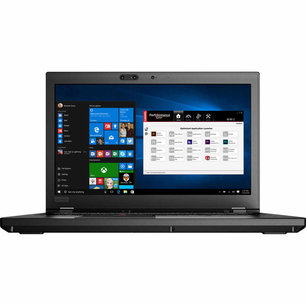 Laptop Lenovo ThinkPad P52, Intel Core i7-8750H, 16GB DDR4, HDD 1TB + SSD 512GB, nVIDIA Quadro P1000M 4GB, Windows 10 Pro
