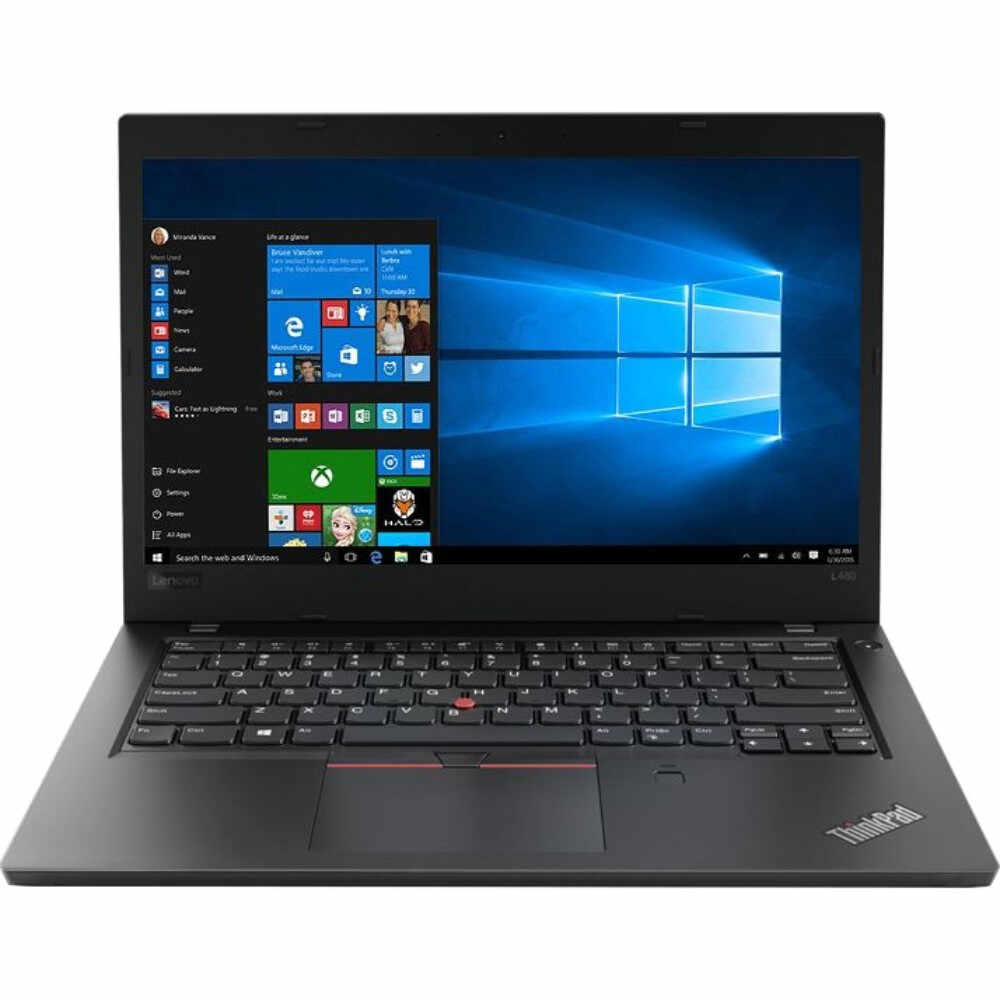 Laptop Lenovo ThinkPad T480, Intel® Core™ i5-8250U, 8GB DDR4, SSD 512GB, Intel® UHD Graphics 620, Windows 10 Pro
