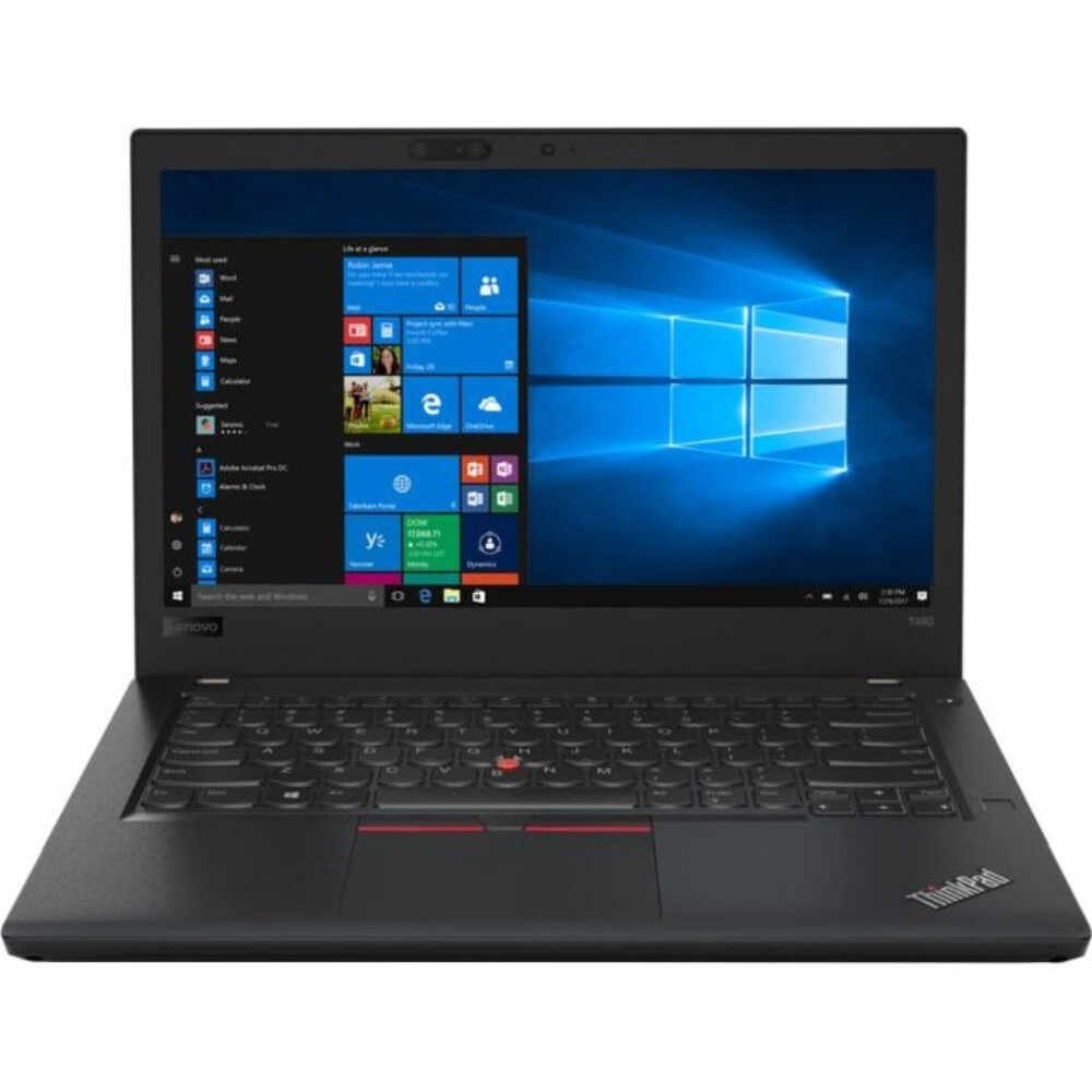 Laptop Lenovo ThinkPad T480, Intel® Core™ i7-8550U, 8GB DDR4, SSD 256GB, Intel® HD Graphics, Windows 10 Pro, Negru