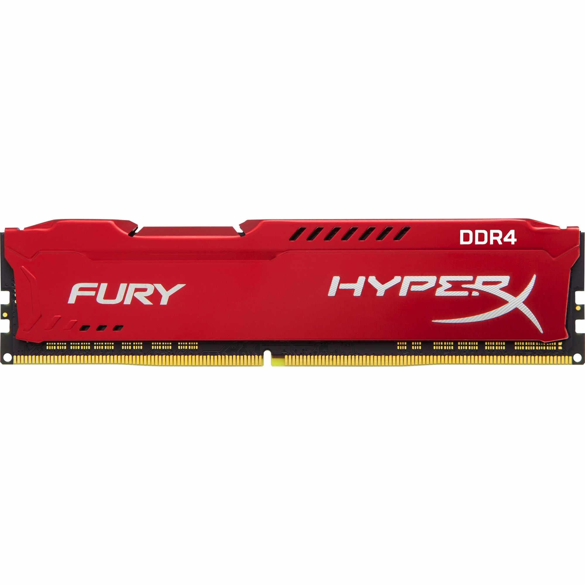 Memorie HyperX Fury Red HX424C15FR2/8, 8GB DDR4, 2400MHz, CL15