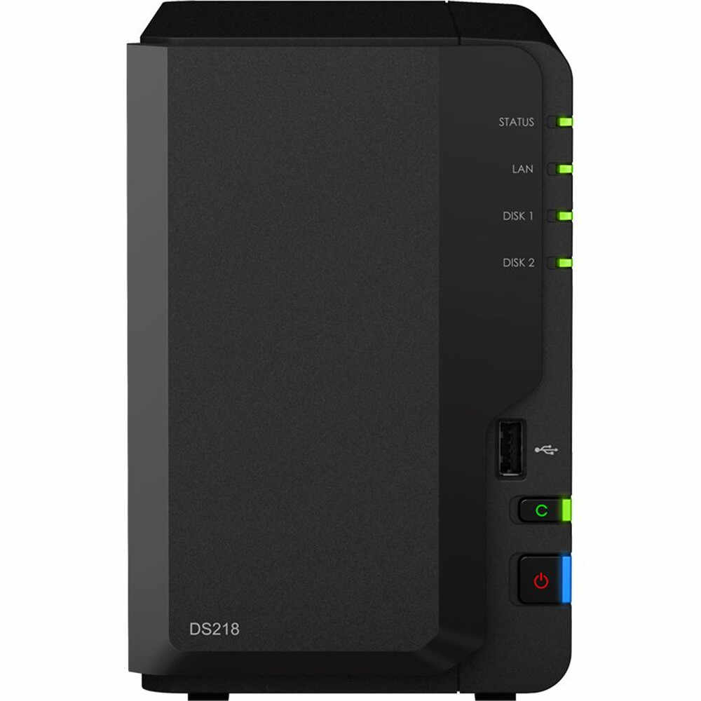Network Attached Storage Synology DiskStation DS218, Realtek RTD1296 Quad Core 1.4 GHz, 2GB RAM, 2-Bay SATA 3G, 1 x GbE LAN, 1 x USB 2.0, 2 x USB 3.0