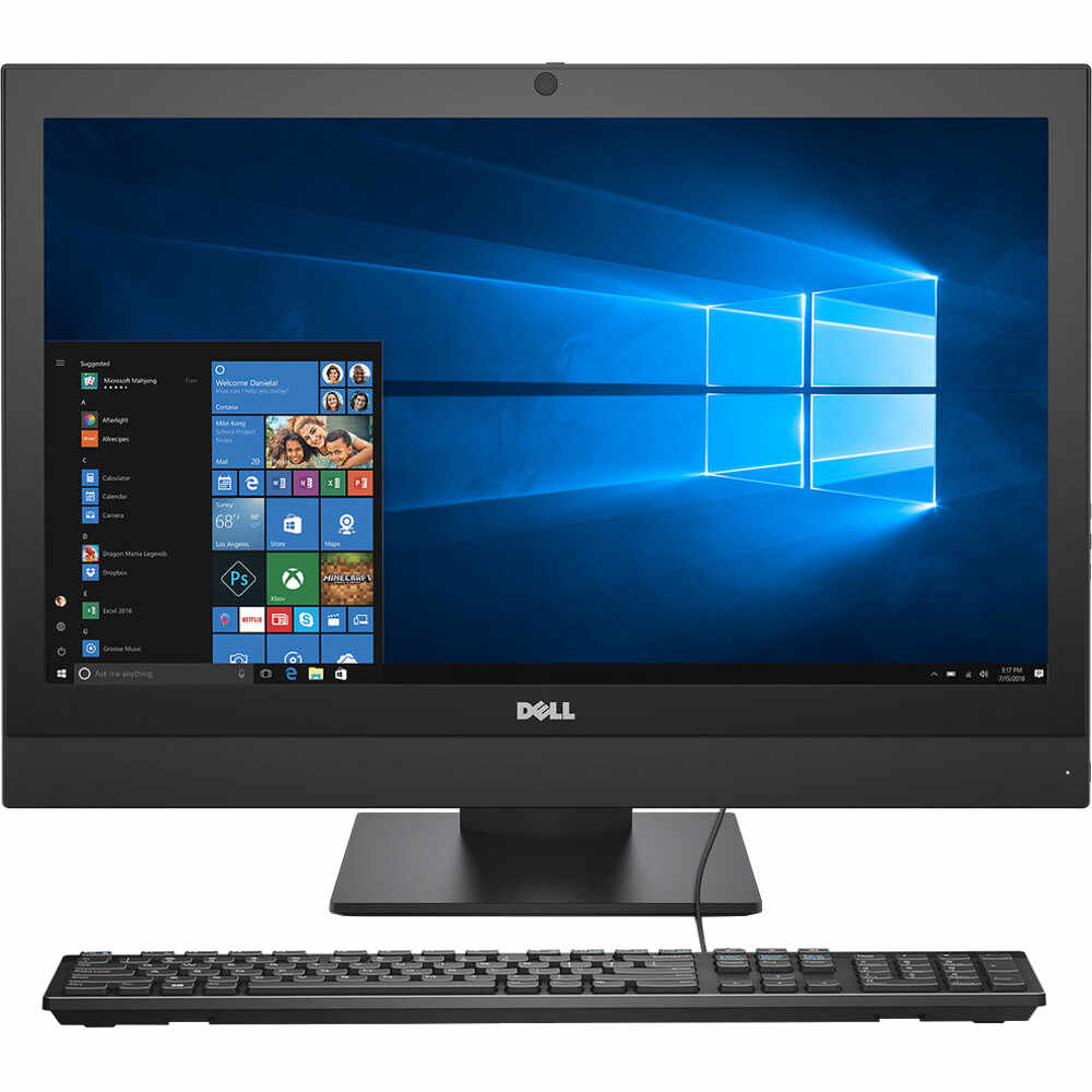 Sistem Desktop PC All-in-One Dell Optiplex 7450, Intel Core i7-7700, 8GB DDR4, HDD 1TB, Intel HD Graphics, Windows 10 Pro