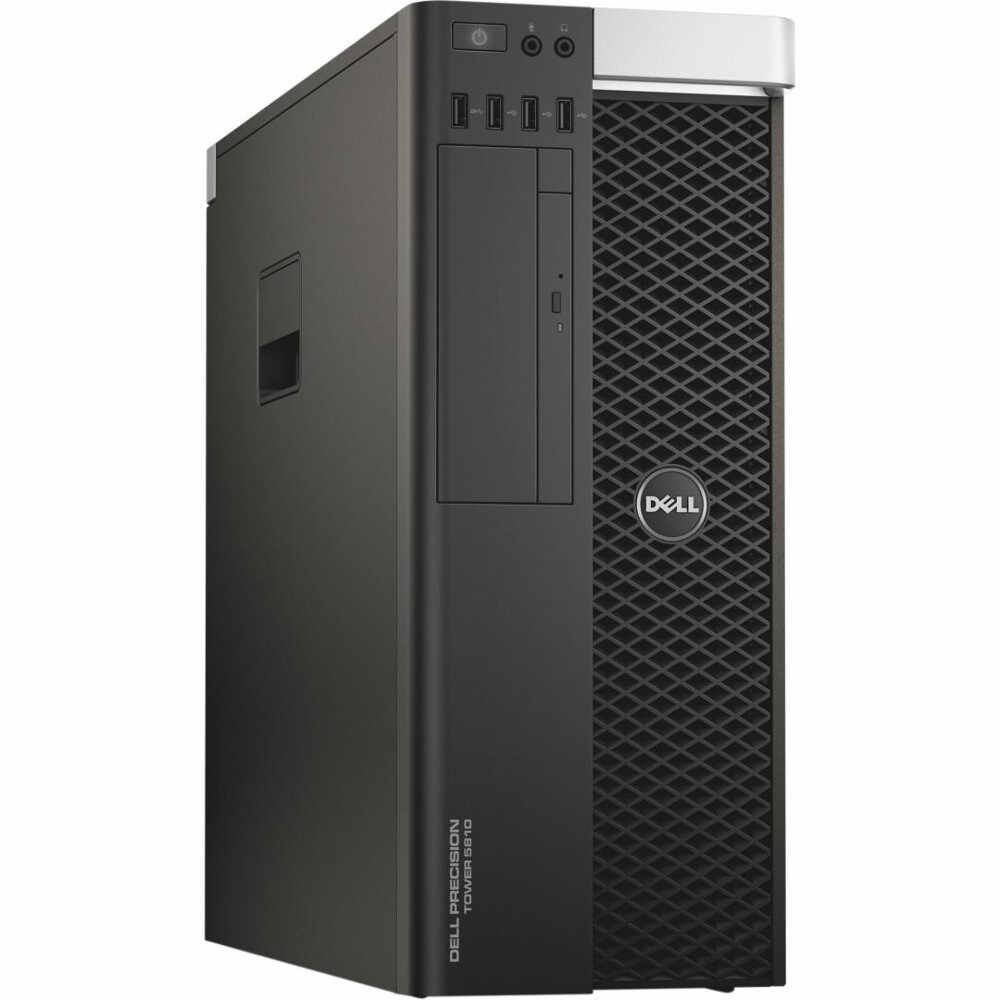 Sistem Desktop PC Dell Precision 5810, Intel Xeon E5-1630 v3, 16GB DDR4, HDD 2TB + SSD 512GB, nVIDIA Quadro P4000 8GB, Windows 10 Pro