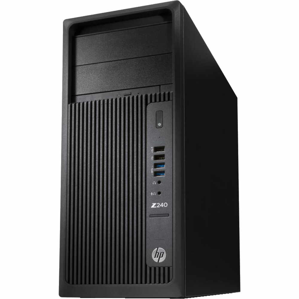 Sistem Desktop PC HP Workstation Z240, Intel Xeon E3-1205v6, 16GB DDR4, HDD 1TB + SSD 256GB, nVIDIA Quadro K620 2GB, Windows 10 Pro